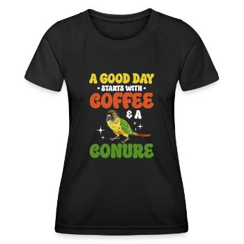 Molina Parakeet Parrot Bird Parakeet - Women's Functional T-Shirt - black - Front - AI Model Female 172 light (172cm)