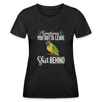 Molinasittich Papagei Vogel Sittich - Frauen Funktions-T-Shirt - Schwarz - Vorne - AI Model Female 172 light (172cm)