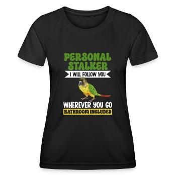 Molina Parakeet Parrot Bird Parakeet - Women's Functional T-Shirt - black - Front - AI Model Female 172 light (172cm)