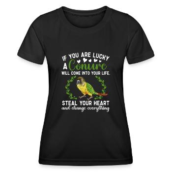 Molina Parakeet Parrot Bird Parakeet - Women's Functional T-Shirt - black - Front - AI Model Female 172 light (172cm)