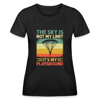 Parachutisme Parachutisme - T-shirt sport Femme - noir - Devant - AI Model Female 172 light (172cm)