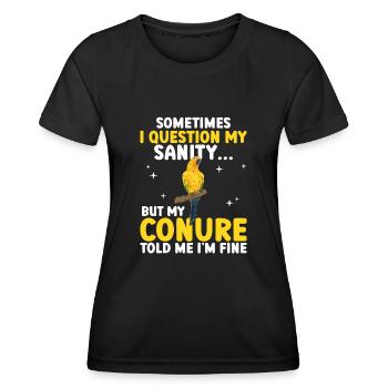 Parakeet Parrot Parakeet Bird - Women's Functional T-Shirt - black - Front - AI Model Female 172 light (172cm)