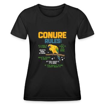 Parakeet Parrot Parakeet Bird - Women's Functional T-Shirt - black - Front - AI Model Female 172 light (172cm)