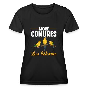 Parakeet Parrot Parakeet Bird - Women's Functional T-Shirt - black - Front - AI Model Female 172 light (172cm)