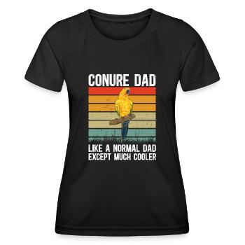 Perruche Perroquet Perruche Oiseau - T-shirt sport Femme - noir - Devant - AI Model Female 172 light (172cm)