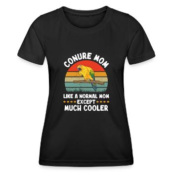 Perruche Perroquet Perruche Oiseau - T-shirt sport Femme - noir - Devant - AI Model Female 172 light (172cm)