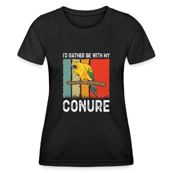 Parakeet Parrot Parakeet Bird - Women's Functional T-Shirt - black - Front - AI Model Female 172 light (172cm)