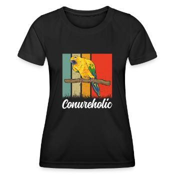 Parakeet Parrot Parakeet Bird - Women's Functional T-Shirt - black - Front - AI Model Female 172 light (172cm)