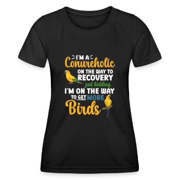 Parakeet Parrot Parakeet Bird - Women's Functional T-Shirt - black - Front - AI Model Female 172 light (172cm)