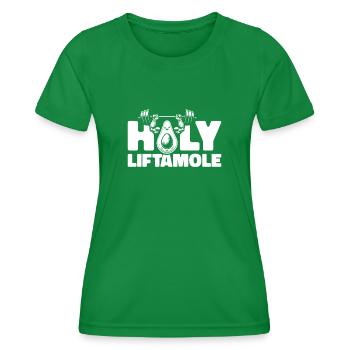 Powerlifting Powerlifter Avocat Holy Liftamole - T-shirt sport Femme - vert - Devant - AI Model Female 172 dark (172cm)