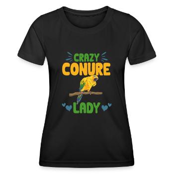 Parakeet Parrot Parakeet Bird - Women's Functional T-Shirt - black - Front - AI Model Female 172 light (172cm)