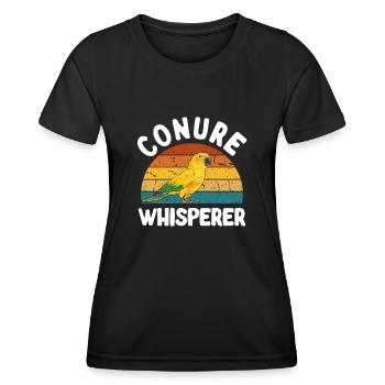 Perruche Perroquet Perruche Oiseau - T-shirt sport Femme - noir - Devant - AI Model Female 172 light (172cm)