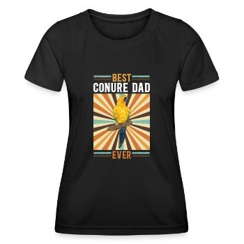 Perruche Perroquet Perruche Oiseau - T-shirt sport Femme - noir - Devant - AI Model Female 172 light (172cm)