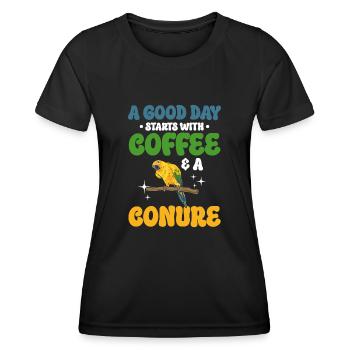 Parakeet Parrot Parakeet Bird - Women's Functional T-Shirt - black - Front - AI Model Female 172 light (172cm)