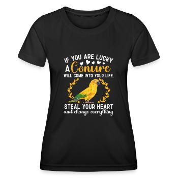 Parakeet Parrot Parakeet Bird - Women's Functional T-Shirt - black - Front - AI Model Female 172 light (172cm)