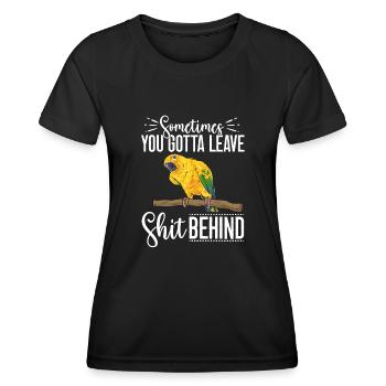 Parakeet Parrot Parakeet Bird - Women's Functional T-Shirt - black - Front - AI Model Female 172 light (172cm)