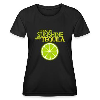 Tequila Lime Tequila Mexique - T-shirt sport Femme - noir - Devant - AI Model Female 172 light (172cm)