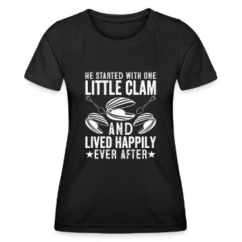 Discover the joy of shell digging with - Women's Functional T-Shirt - black - Front - AI Model Female 172 light (172cm)