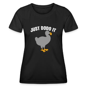 Do it Dodo - Frauen Funktions-T-Shirt - Schwarz - Vorne - AI Model Female 172 light (172cm)