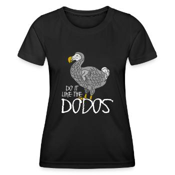 Dodo Joke - Frauen Funktions-T-Shirt - Schwarz - Vorne - AI Model Female 172 light (172cm)