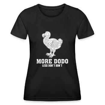Dodo Joke Dodos - Women's Functional T-Shirt - black - Front - AI Model Female 172 light (172cm)