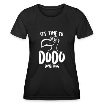 Dodo Funny Dodos - Women's Functional T-Shirt - black - Front - AI Model Female 172 light (172cm)