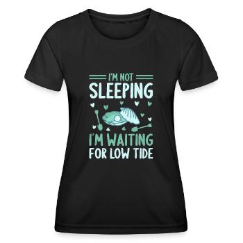 Clam Clamming Seafood Digger Beach Shell Design - Women's Functional T-Shirt - black - Front - AI Model Female 172 light (172cm)