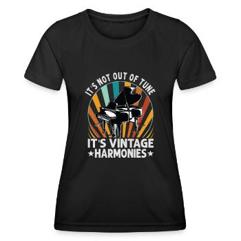 Pianiste Pianiste Classique - T-shirt sport Femme - noir - Devant - AI Model Female 172 light (172cm)