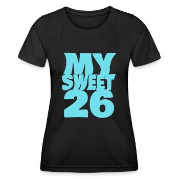 Sweet 26 - Women's Functional T-Shirt - black - Front - AI Model Female 172 light (172cm)
