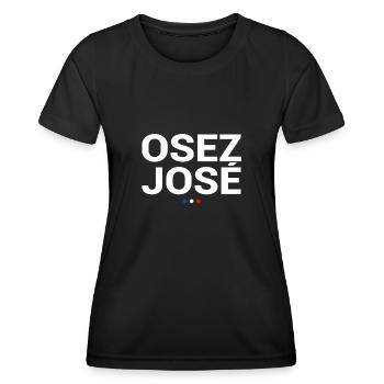 Dare José! Cult slogan - TV series fans - Women's Functional T-Shirt - black - Front - AI Model Female 172 light (172cm)