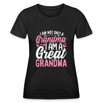 Je suis une arrière-grand-mère Drôle de grand-mère Gigi Mamaw - T-shirt sport Femme - noir - Devant - AI Model Female 172 light (172cm)