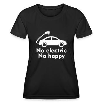 Voiture électrique Véhicule électrique - T-shirt sport Femme - noir - Devant - AI Model Female 172 light (172cm)