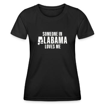 Jemand in Alabama liebt mich - Frauen Funktions-T-Shirt - Schwarz - Vorne - AI Model Female 172 light (172cm)