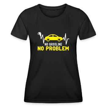 Electric Car Charger Electric Vehicle - Frauen Funktions-T-Shirt - Schwarz - Vorne - AI Model Female 172 light (172cm)