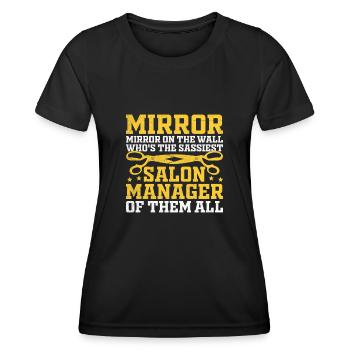 SPA Manager Job Wellness Funny SPA Management Sayi - Women's Functional T-Shirt - black - Front - AI Model Female 172 light (172cm)
