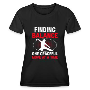Cool Tai Chi Art For Grandpa Men, Martial Arts Tai - Women's Functional T-Shirt - black - Front - AI Model Female 172 light (172cm)