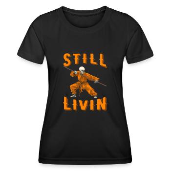 Kung Fu - Frauen Funktions-T-Shirt - Schwarz - Vorne - AI Model Female 172 light (172cm)