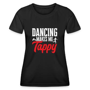 Tap Dance Teacher Tap Dancer Tap Dance - Women's Functional T-Shirt - black - Front - AI Model Female 172 light (172cm)