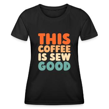 Sewing Sewing Machine - Women's Functional T-Shirt - black - Front - AI Model Female 172 light (172cm)