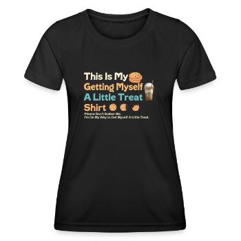 Dessert crémeux au sundae Ne me dérangez pas - T-shirt sport Femme - noir - Devant - AI Model Female 172 light (172cm)