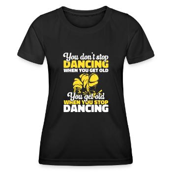 Tap Dance Teacher Tap Dancer Tap Dance - Women's Functional T-Shirt - black - Front - AI Model Female 172 light (172cm)