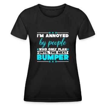 Traffic Rush Hour Driver Commuting - Frauen Funktions-T-Shirt - Schwarz - Vorne - AI Model Female 172 light (172cm)