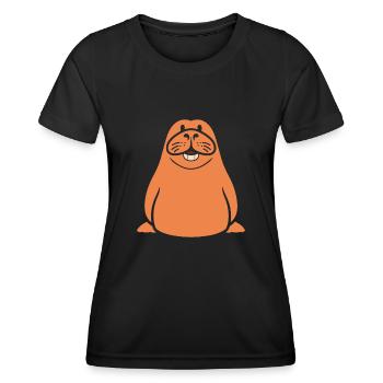 Morse - T-shirt sport Femme - noir - Devant - AI Model Female 172 light (172cm)