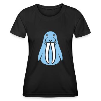 Morse - T-shirt sport Femme - noir - Devant - AI Model Female 172 light (172cm)