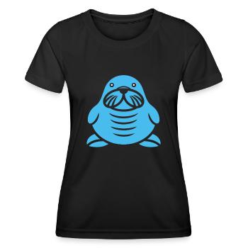 Morse - T-shirt sport Femme - noir - Devant - AI Model Female 172 light (172cm)