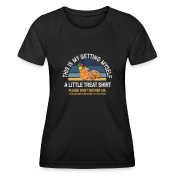 Dessert crémeux au sundae Ne me dérangez pas - T-shirt sport Femme - noir - Devant - AI Model Female 172 light (172cm)
