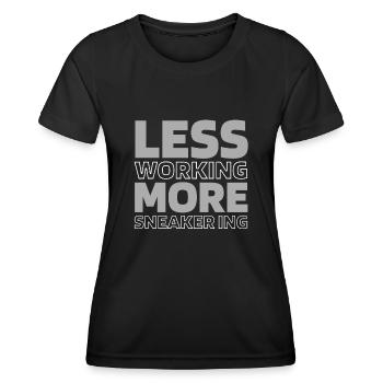 Sneakers - Women's Functional T-Shirt - black - Front - AI Model Female 172 light (172cm)