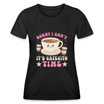 Désolé, je ne peux pas, c’est - T-shirt sport Femme - noir - Devant - AI Model Female 172 light (172cm)