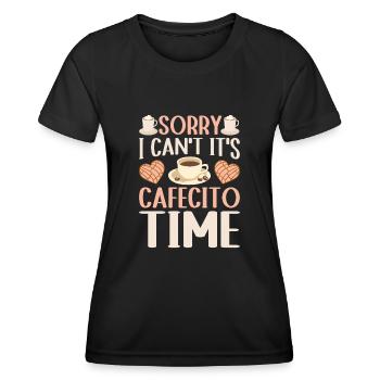 Cafecito Love: Embrace the soul of the - Women's Functional T-Shirt - black - Front - AI Model Female 172 light (172cm)