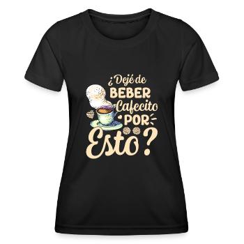 Cafecito Love: Embrace the soul of the - Women's Functional T-Shirt - black - Front - AI Model Female 172 light (172cm)